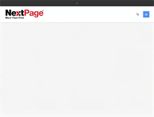 Tablet Screenshot of gonextpage.com